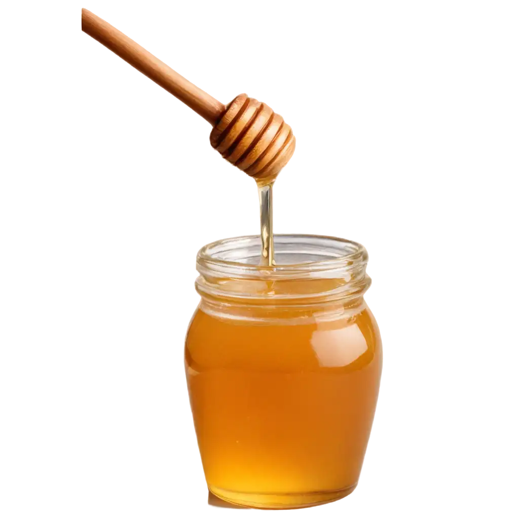 HighQuality-PNG-Image-Jar-of-Honey-with-Honey-Dripping