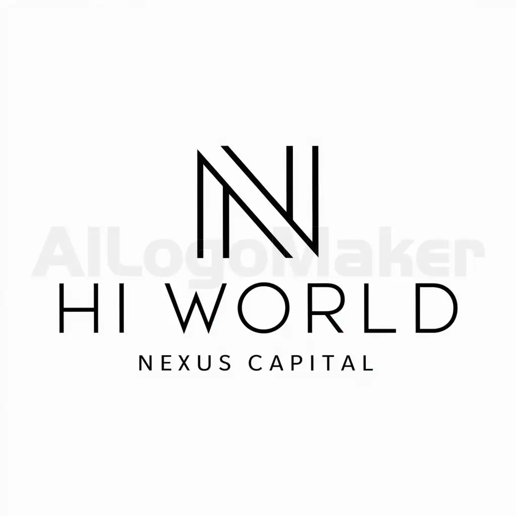 a logo design,with the text "hi world", main symbol:Nexus Capital,Minimalistic,be used in Finance industry,clear background