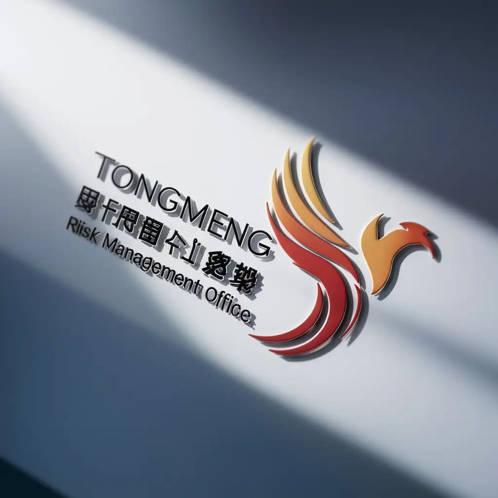 a logo design,with the text "Tongmeng Financial Risk Management Office", main symbol:Tong meng feng xian guan li shi wu suo,Moderate,clear background