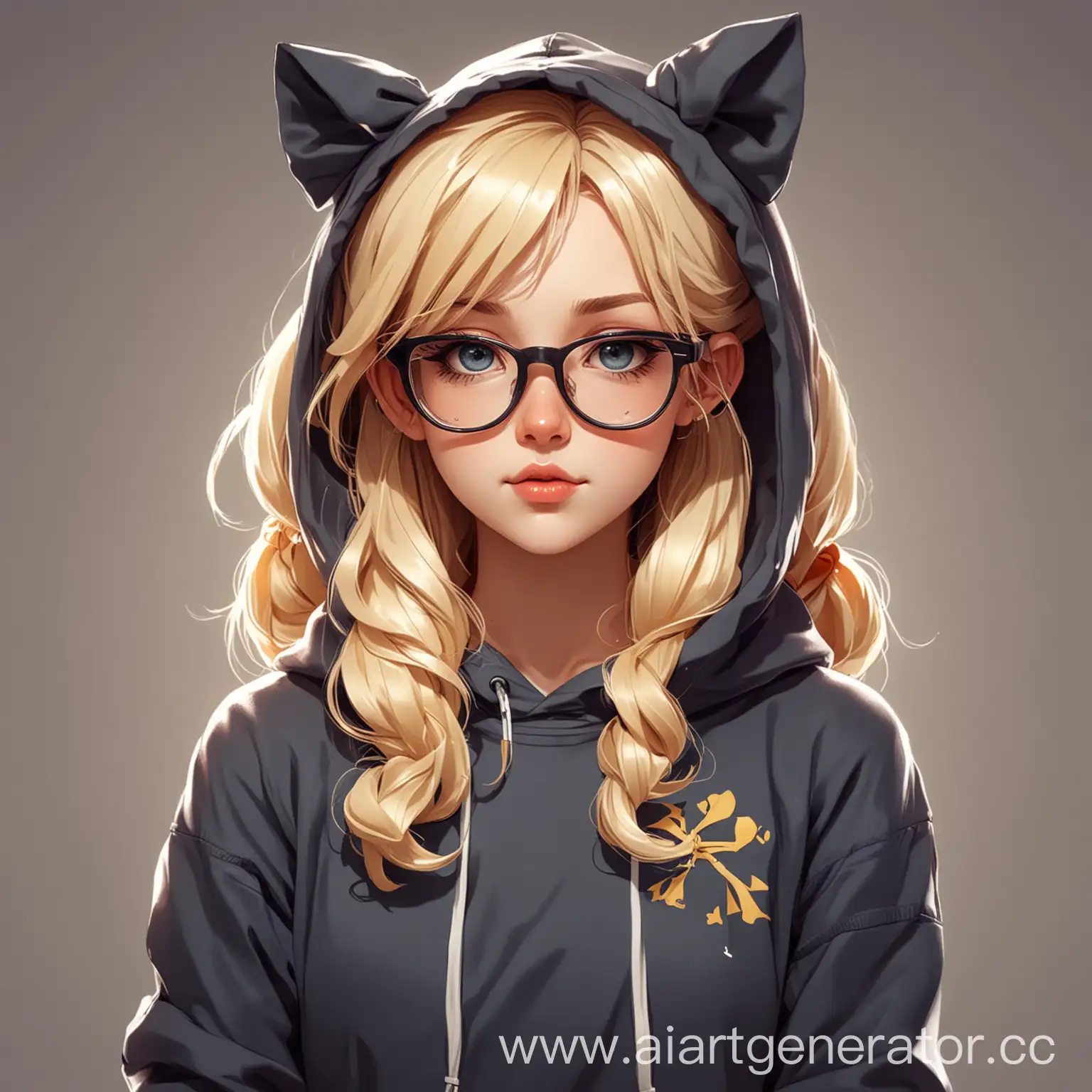 Anime-Style-Blonde-Girl-with-Glasses-and-Hoodie-Featuring-a-Saintly-Big-Bow