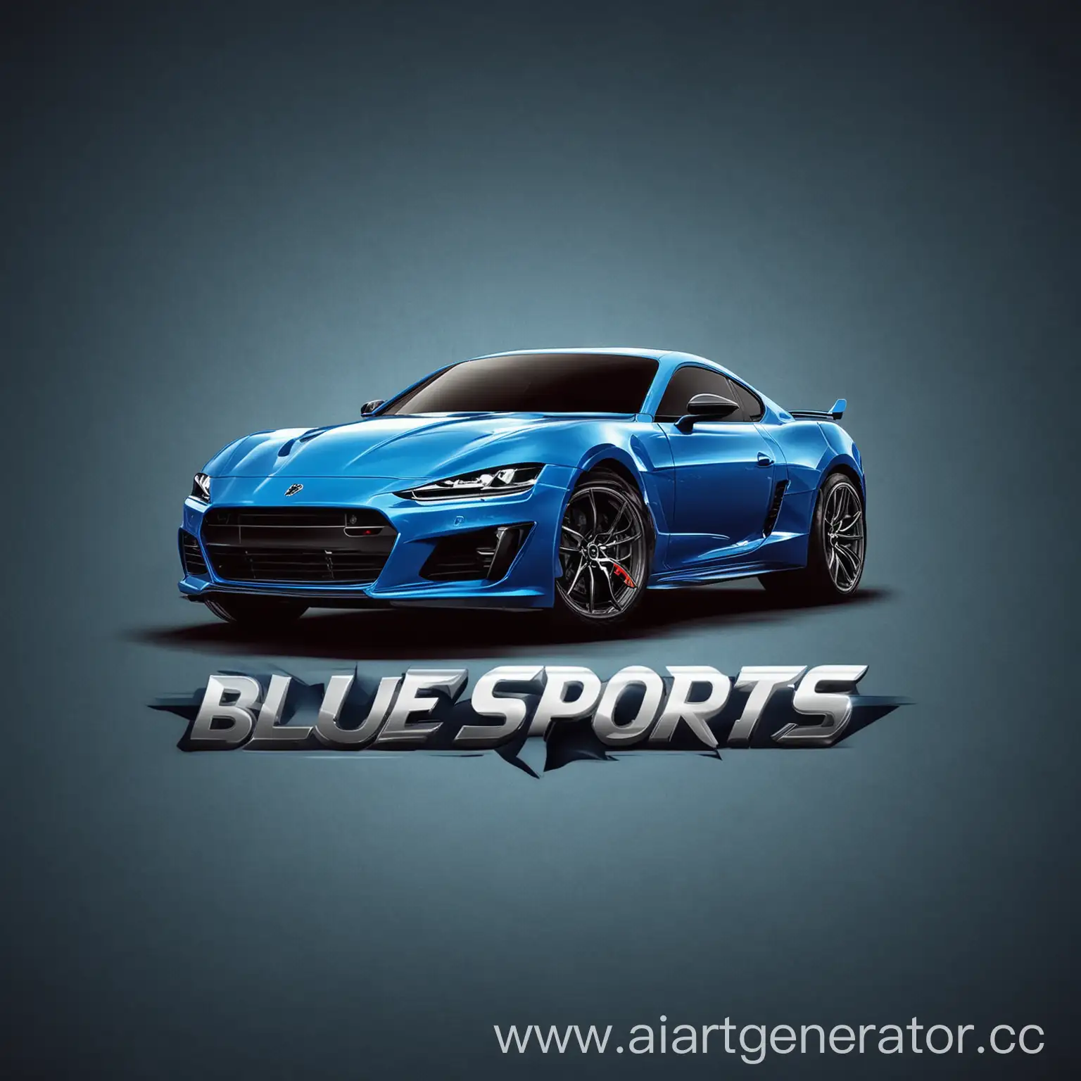 blue sports car logo