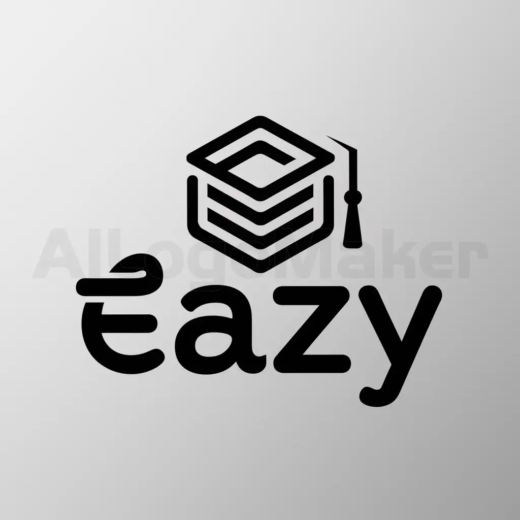 a logo design,with the text "Eazy", main symbol:Learning,complex,be used in Education industry,clear background
