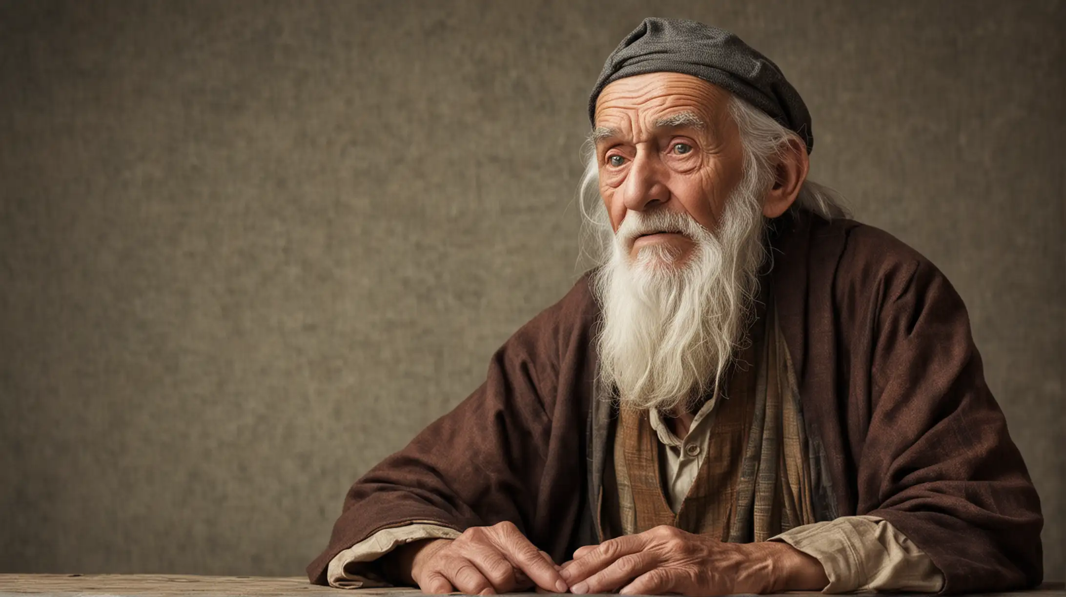 Elderly Sage Sharing Wisdom Through Storytelling
