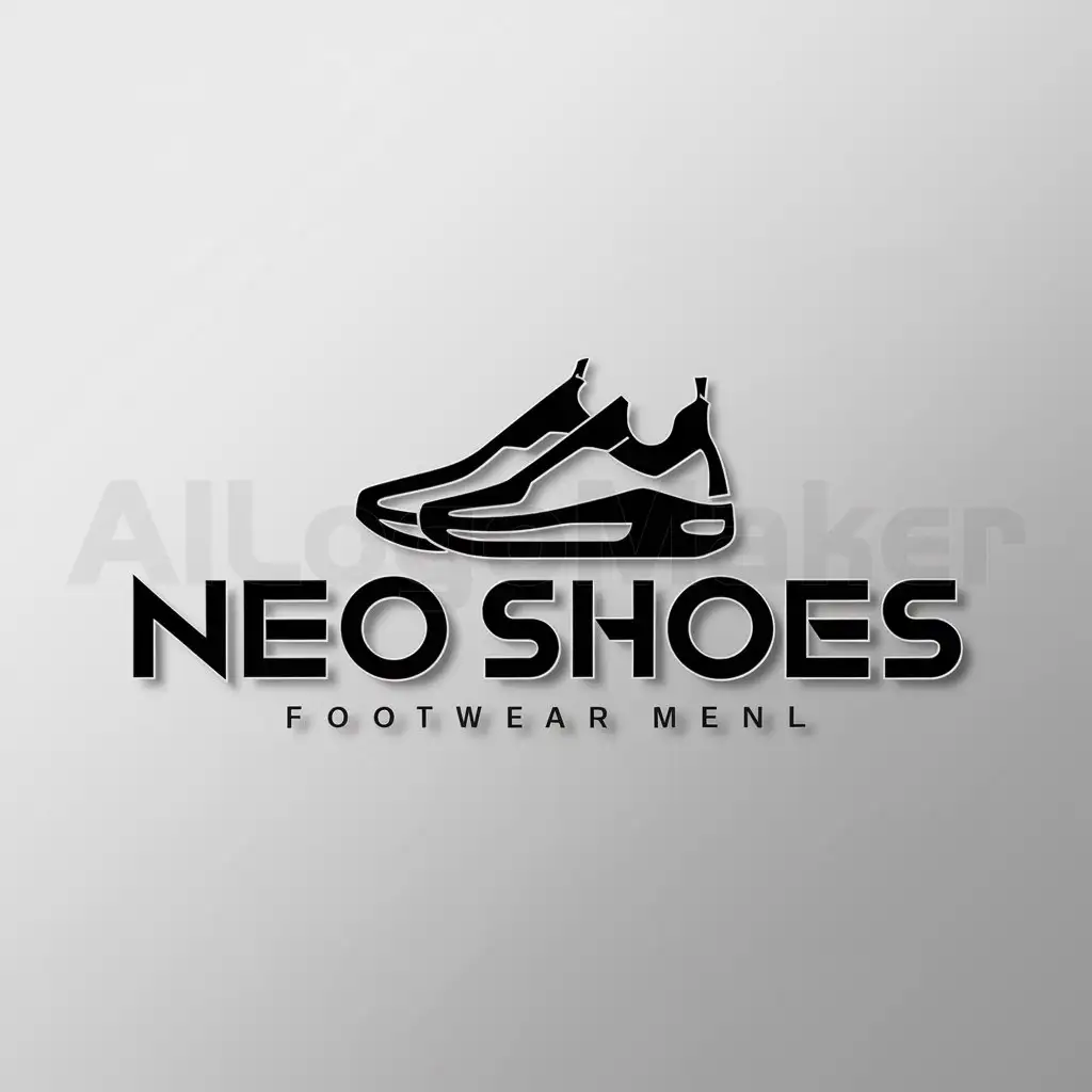 a logo design,with the text "Neo Shoes", main symbol:Sneakers,Moderate,be used in Retail industry,clear background
