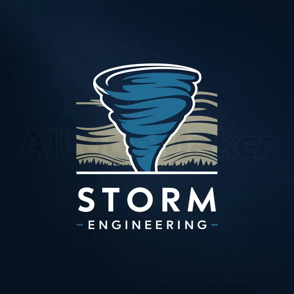 a logo design,with the text "storm engineering", main symbol:Tornado,Moderate,be used in Medizin industry,clear background