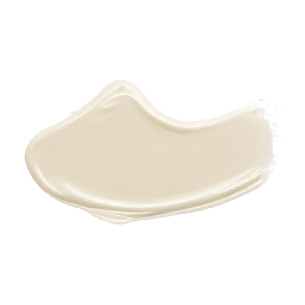 white cosmetic cream stain