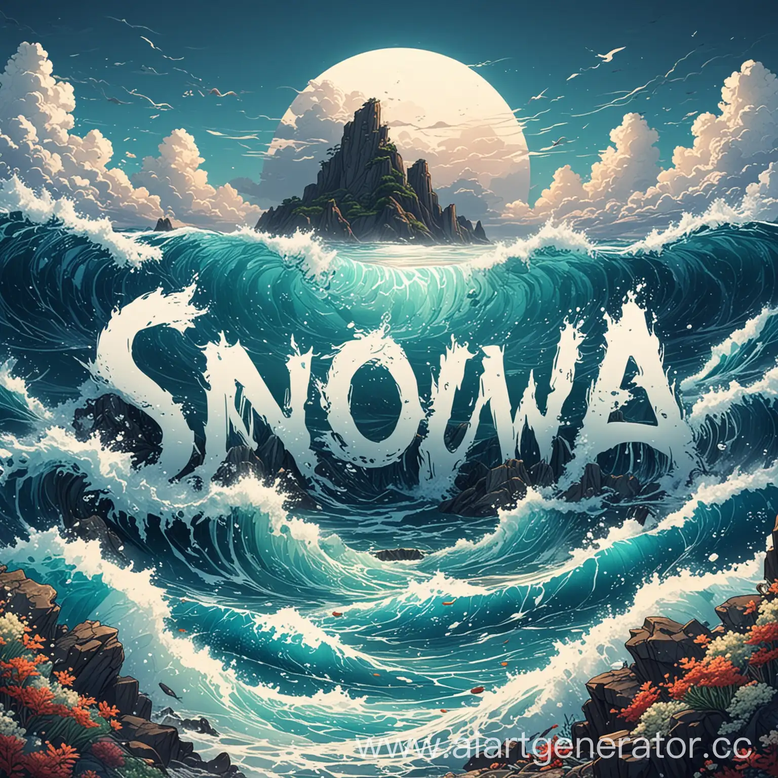 Anime-Style-Ocean-with-SNOVA-Inscription