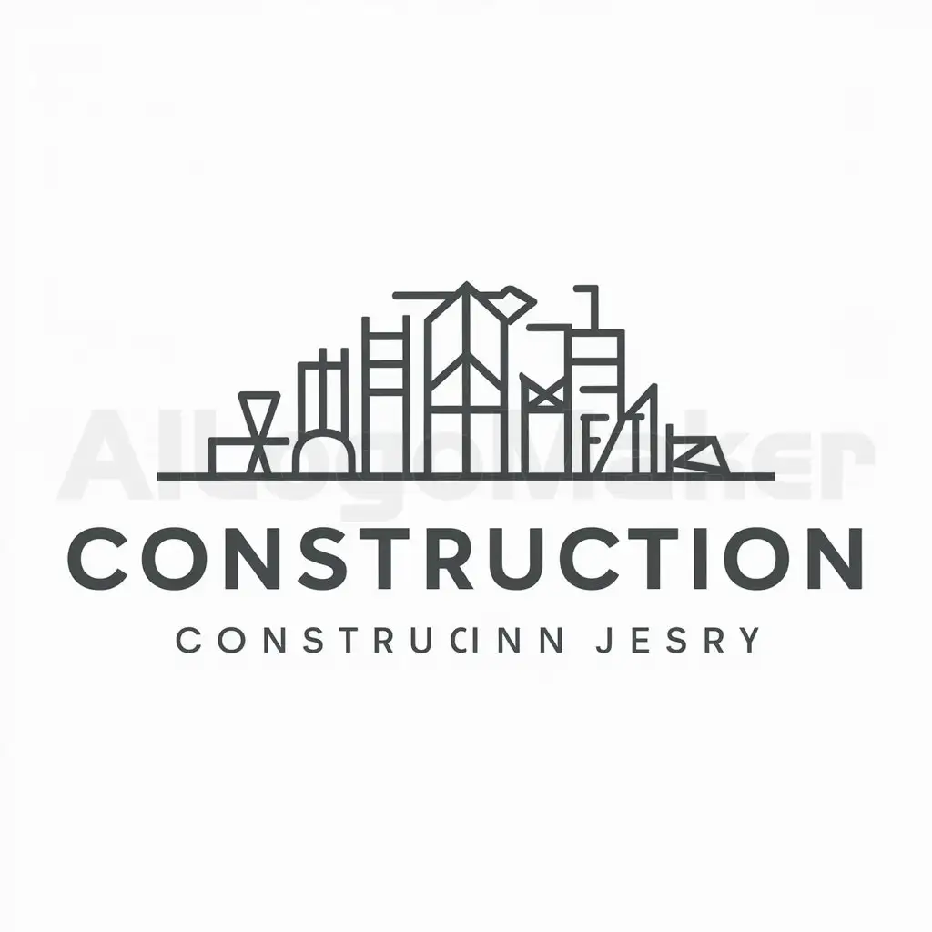 a logo design,with the text "construction", main symbol:constructions,buildings,Moderate,be used in Construction industry,clear background