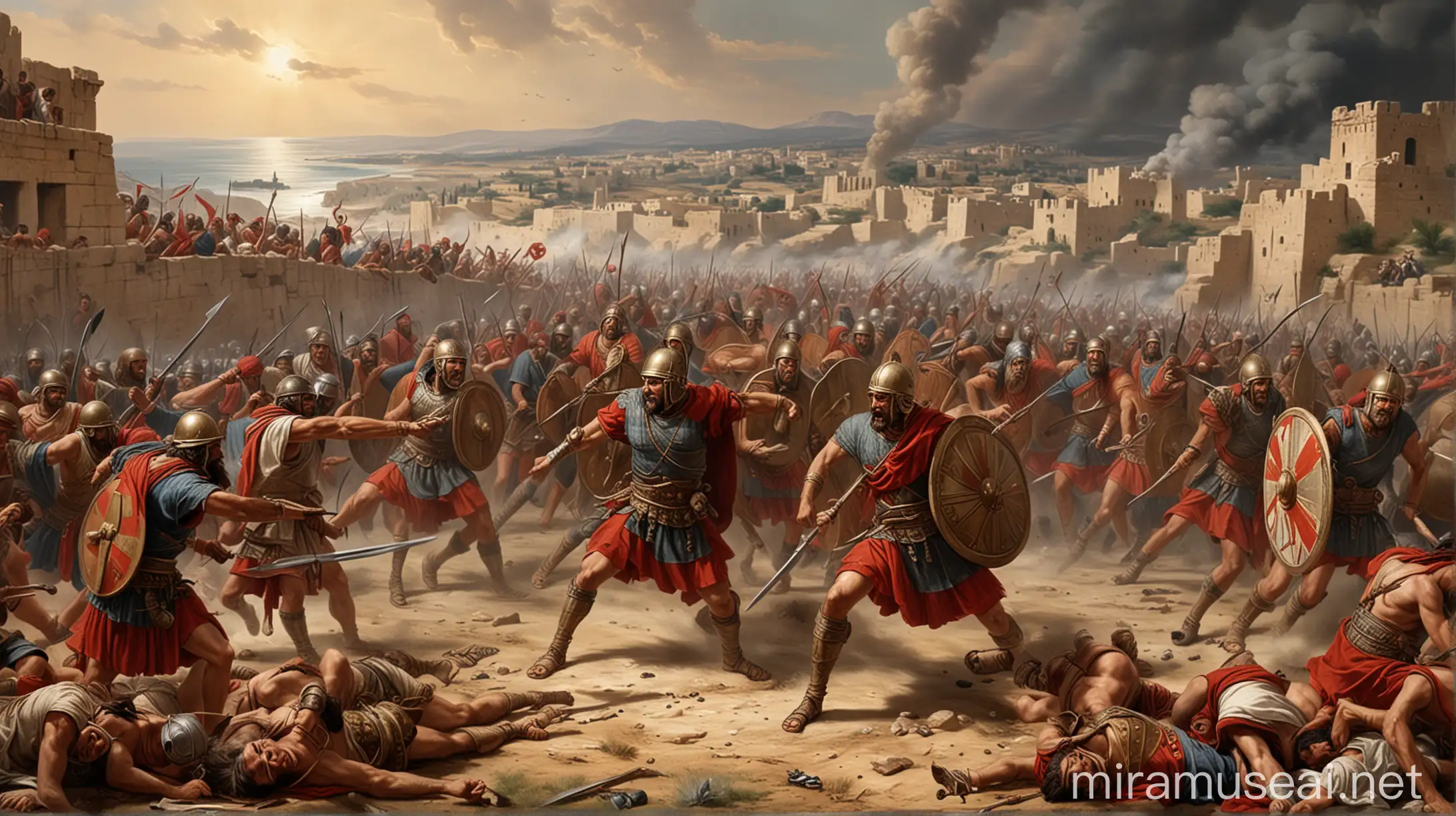 The aramean defeat the Israelite in battle in ancient world 