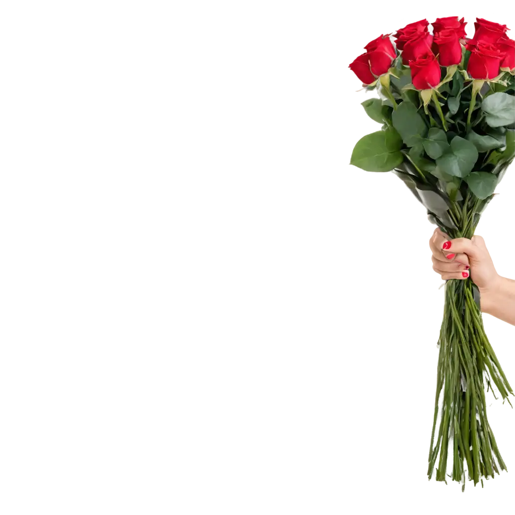 Exquisite-Bouquet-of-Red-Roses-PNG-Image-Perfect-for-Romantic-Designs