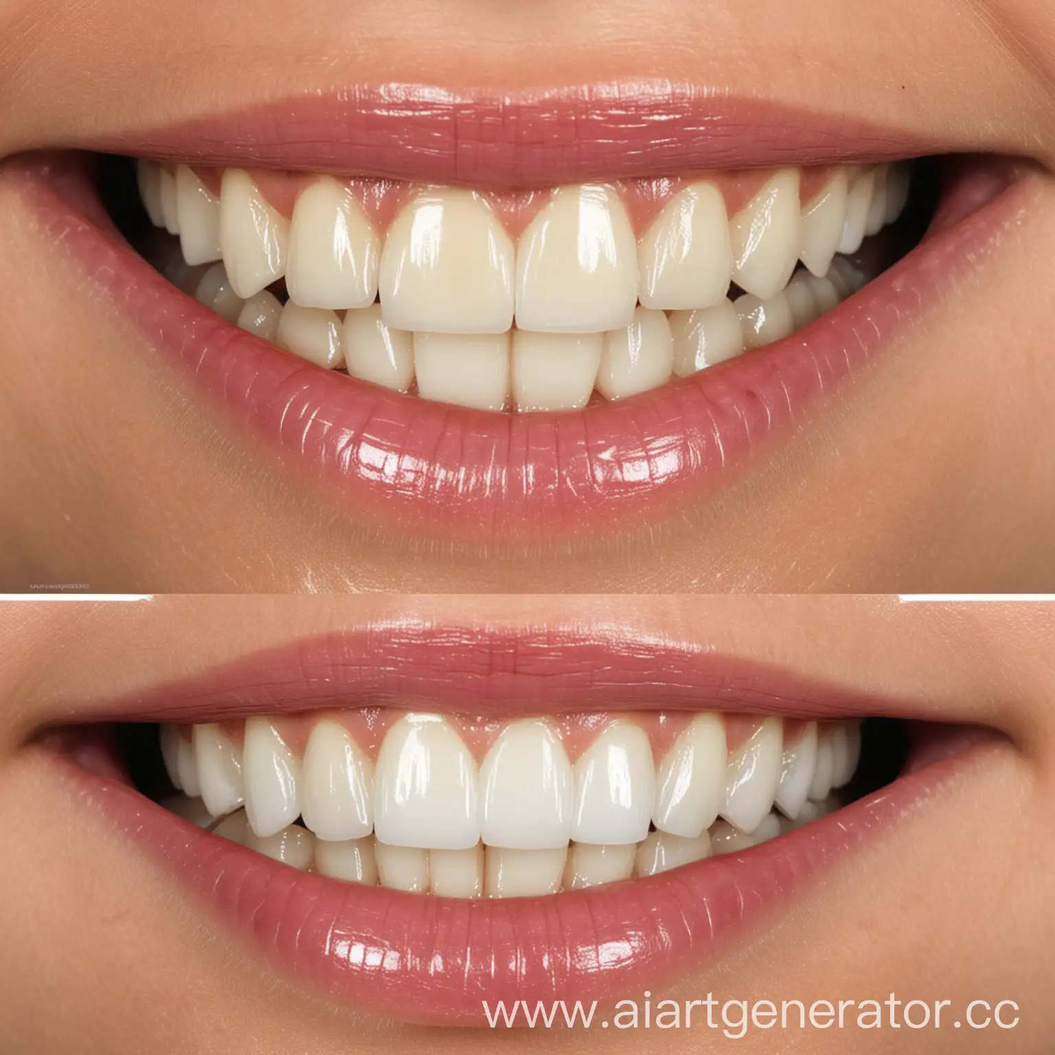 Отбеливание зубов результат до и после