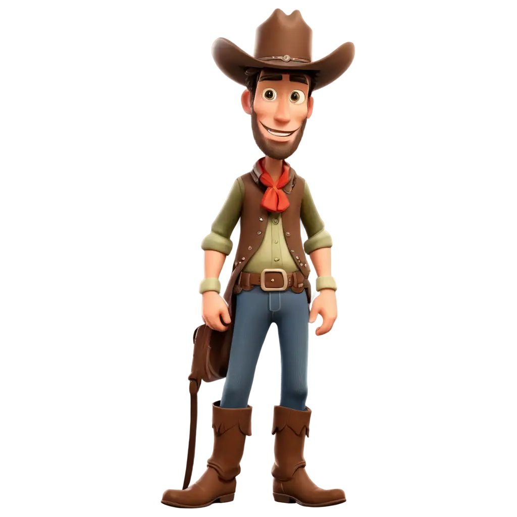 cartoonish cowboy