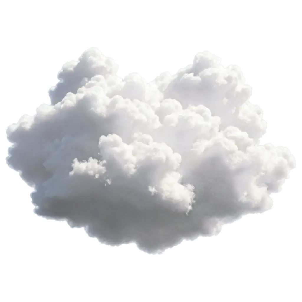 Clouds 3d render style