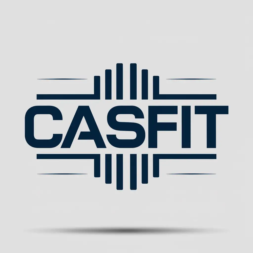 a logo design,with the text "CASFit", main symbol:dumbbell,Moderate,be used in Sports Fitness industry,clear background