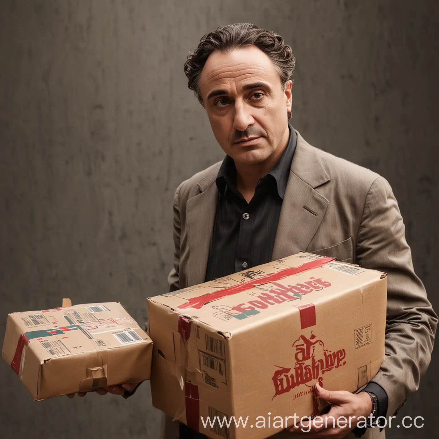Godfather-Preparing-Courier-Package-for-Wildberries-Delivery