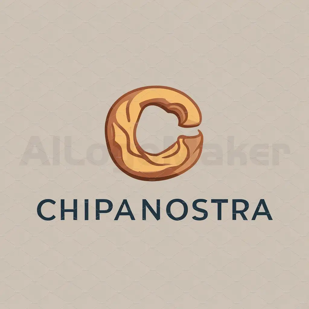 a logo design,with the text "Chipanostra", main symbol:Chipa,Moderate,be used in Others industry,clear background