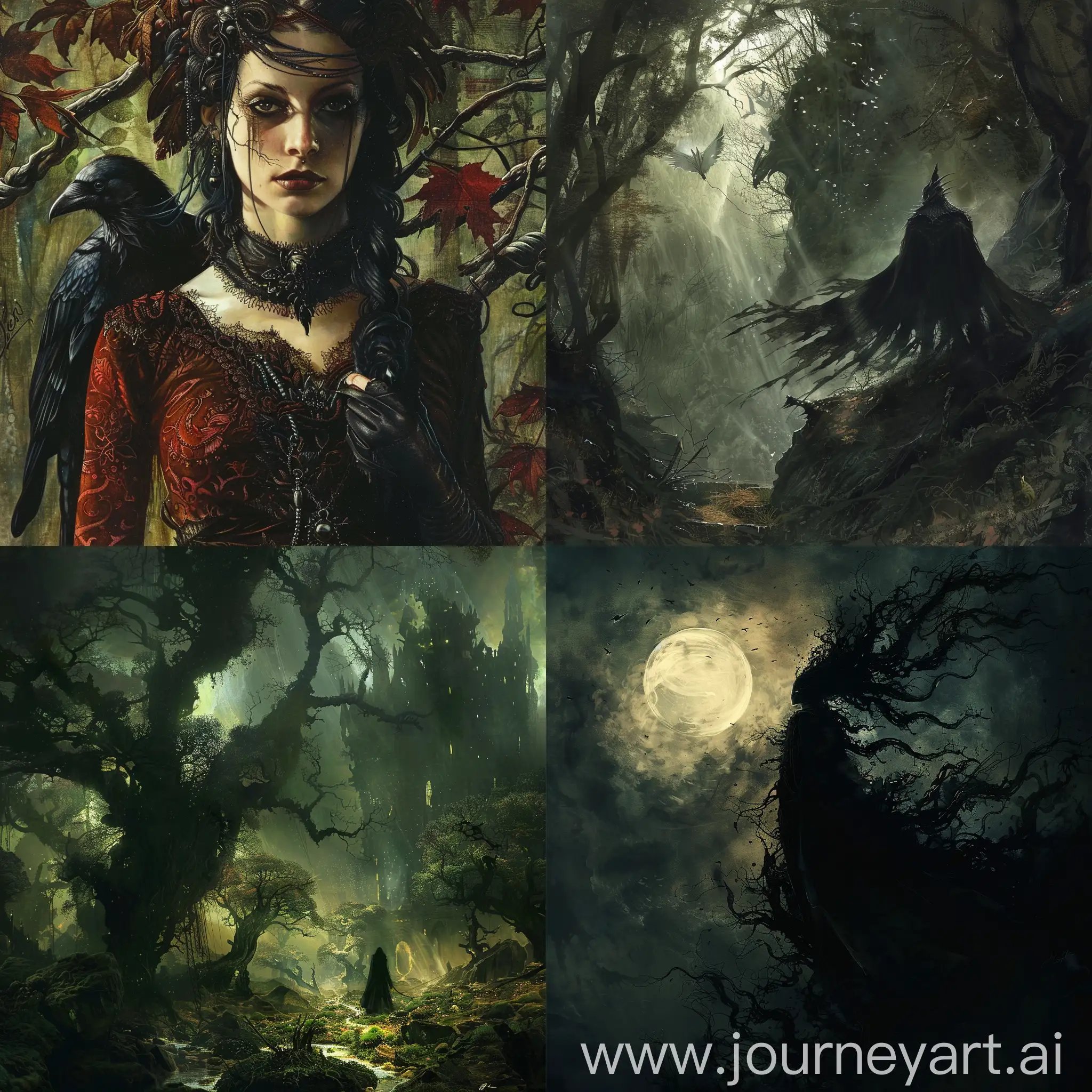 Mystical-Dark-Fantasy-Forest-Enigmatic-Portal-amidst-Shadows