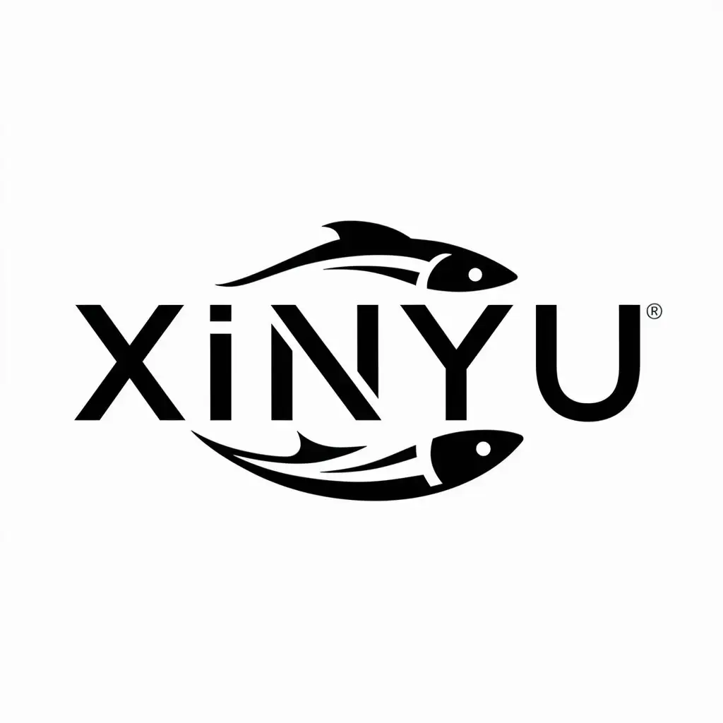a logo design,with the text "xinyu", main symbol:fish,Moderate,be used in  Internet

(Since the input is already in English, I'm repeating the same word as the output.) industry,clear background