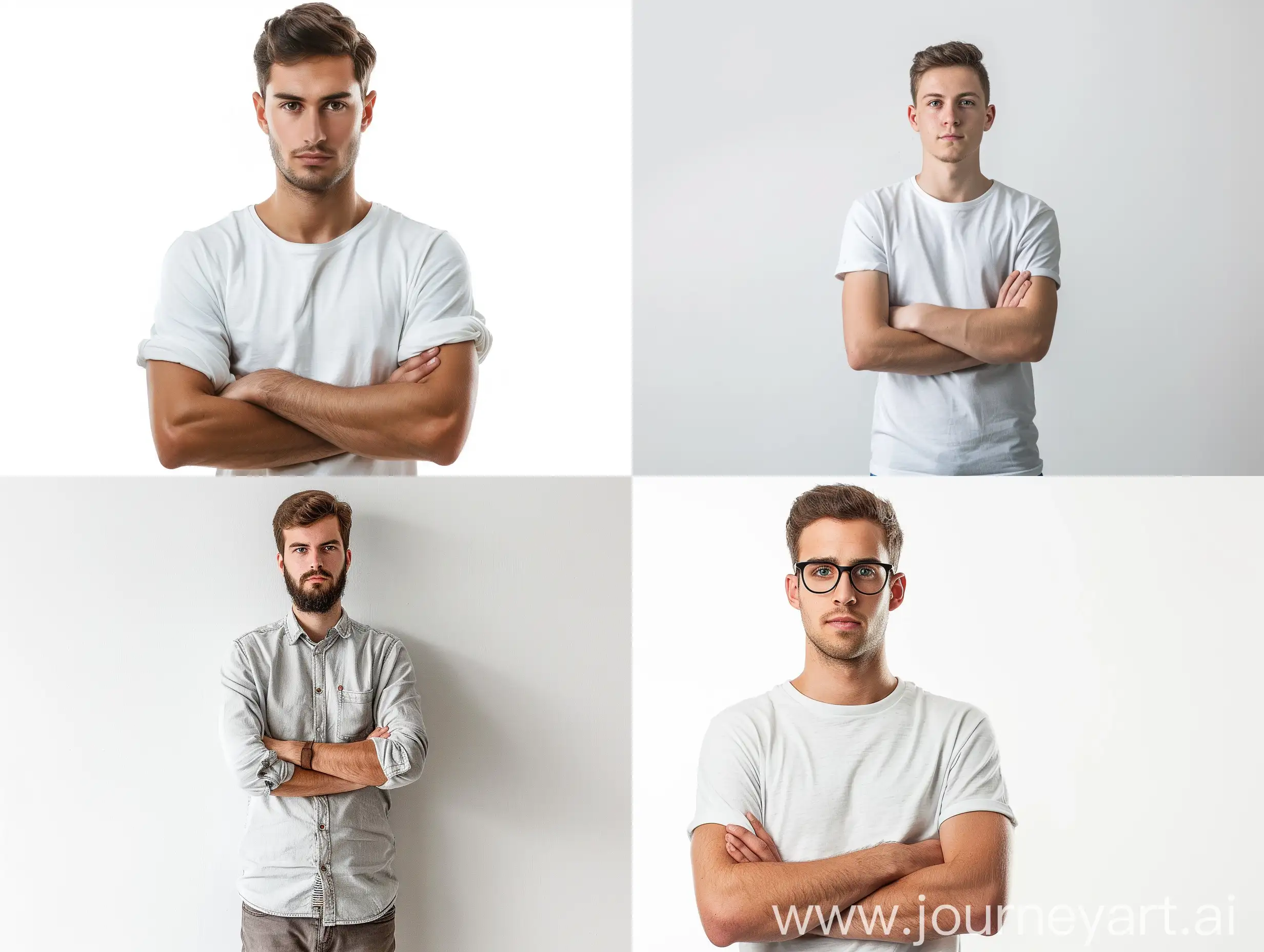 White-Man-Standing-Looking-at-Camera-in-Casual-Clothing-White-Background