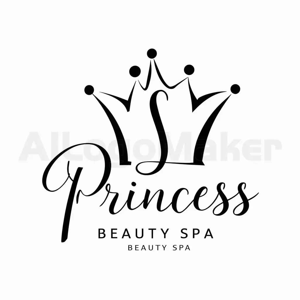 a logo design,with the text "rose, princess", main symbol:Create a logo with letter j and letter s, would like if appeared a crown, or, would like if could place the letter j but that at the same time seemed letter s,Moderate,be used in Beauty Spa industry,clear background