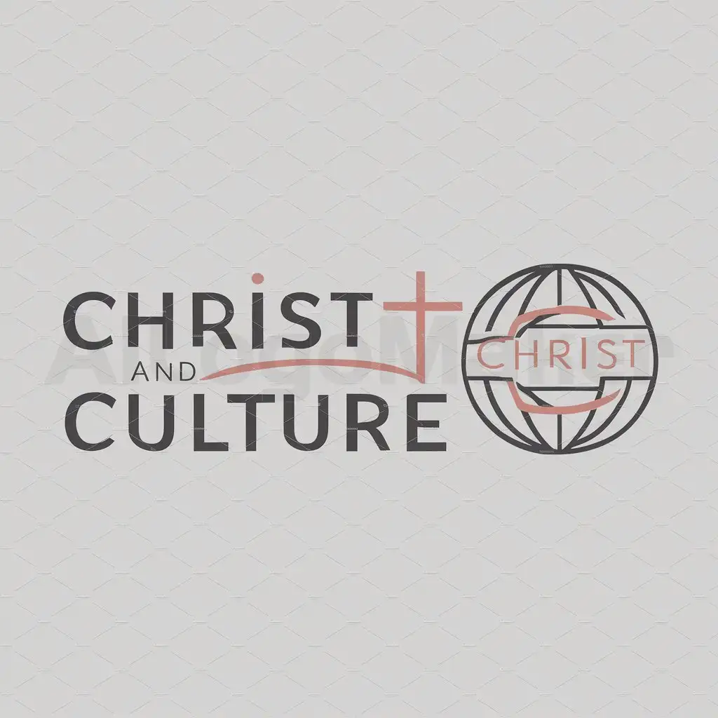 a logo design,with the text "Christ and Culture", main symbol:world, Christ, Culture,Moderate,be used in Religious industry,clear background