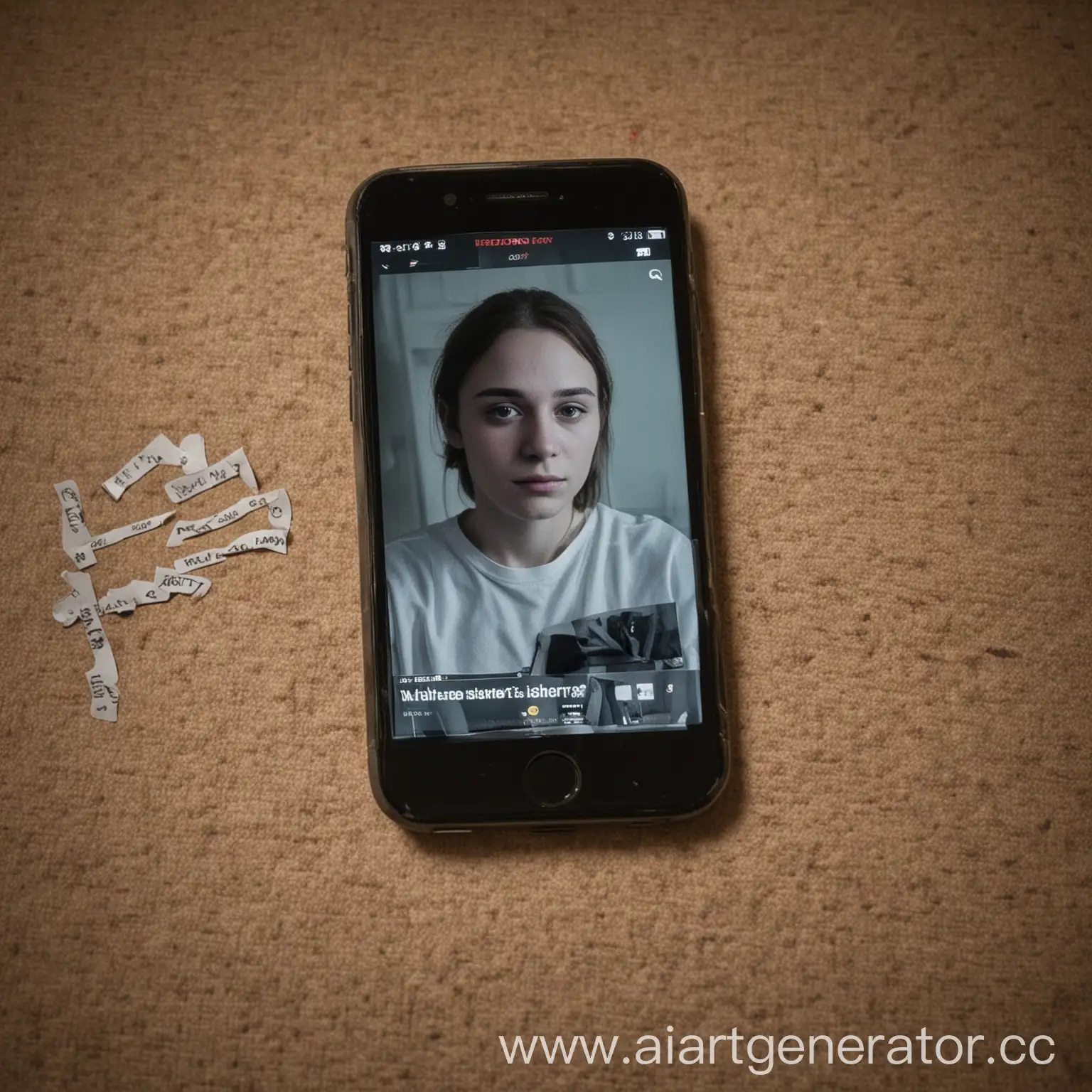 Smartphone-Displaying-Messages-at-Murder-Scene-Investigating-Stonemason-Matvey