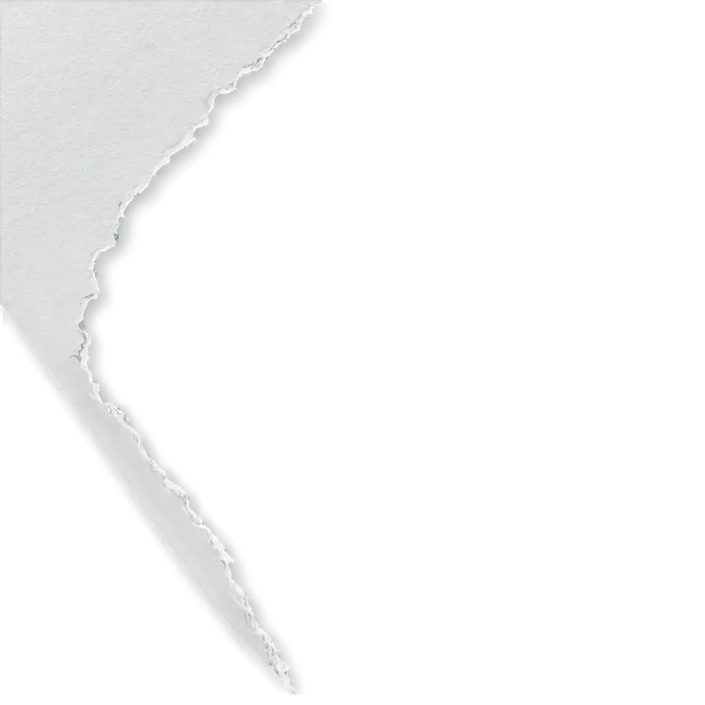 HighQuality-White-Ripped-Paper-PNG-Corner-Enhance-Your-Designs-with-Transparent-Elegance