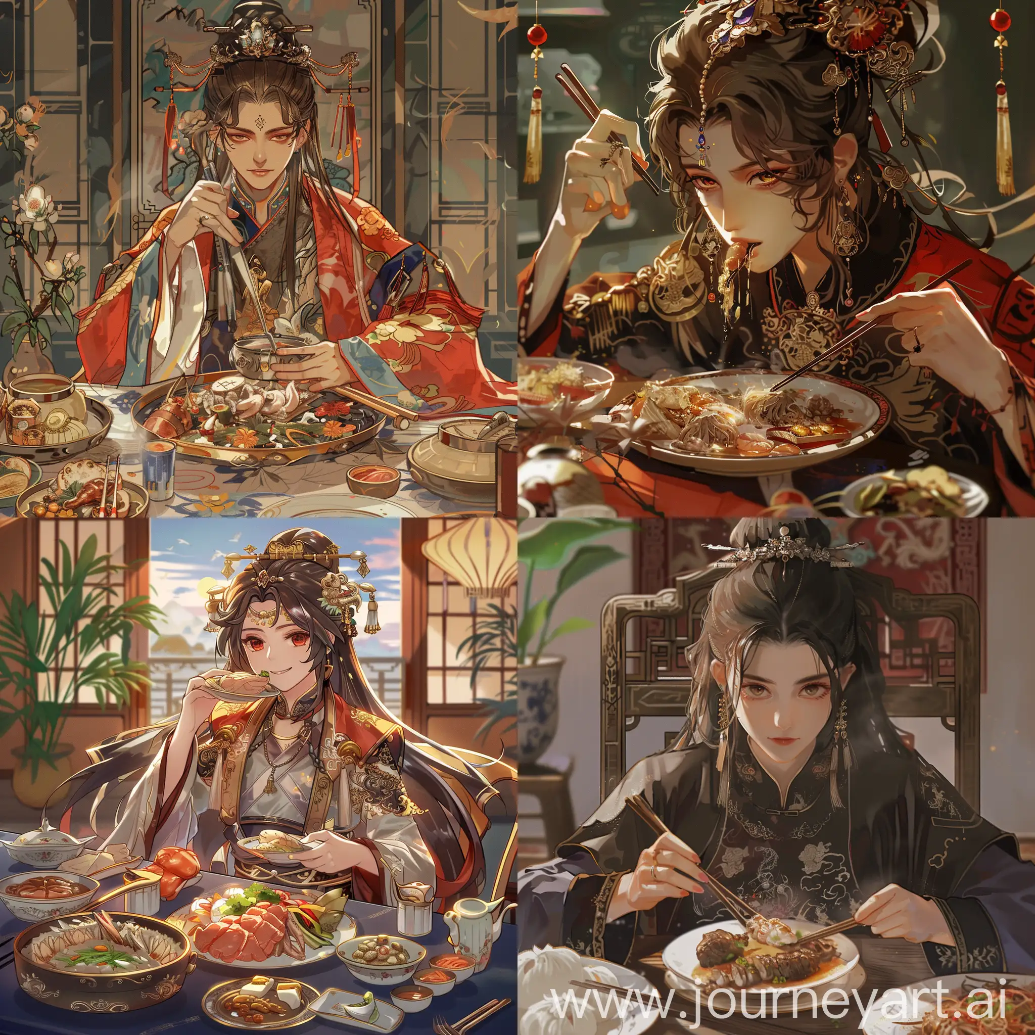 Sanmao-Enjoying-a-Manchu-Han-Imperial-Feast