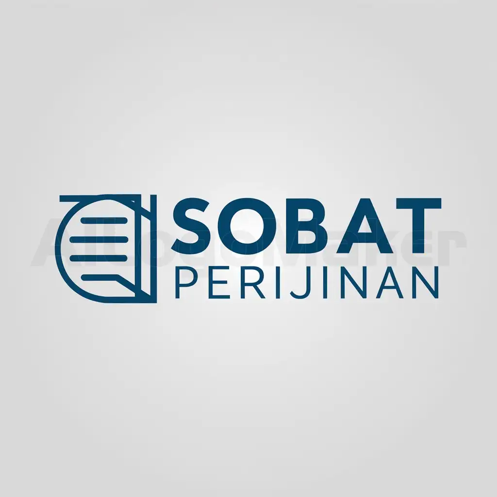 a logo design,with the text "SOBAT PERIJINAN", main symbol:BUSINESS PERMIT,Moderate,clear background