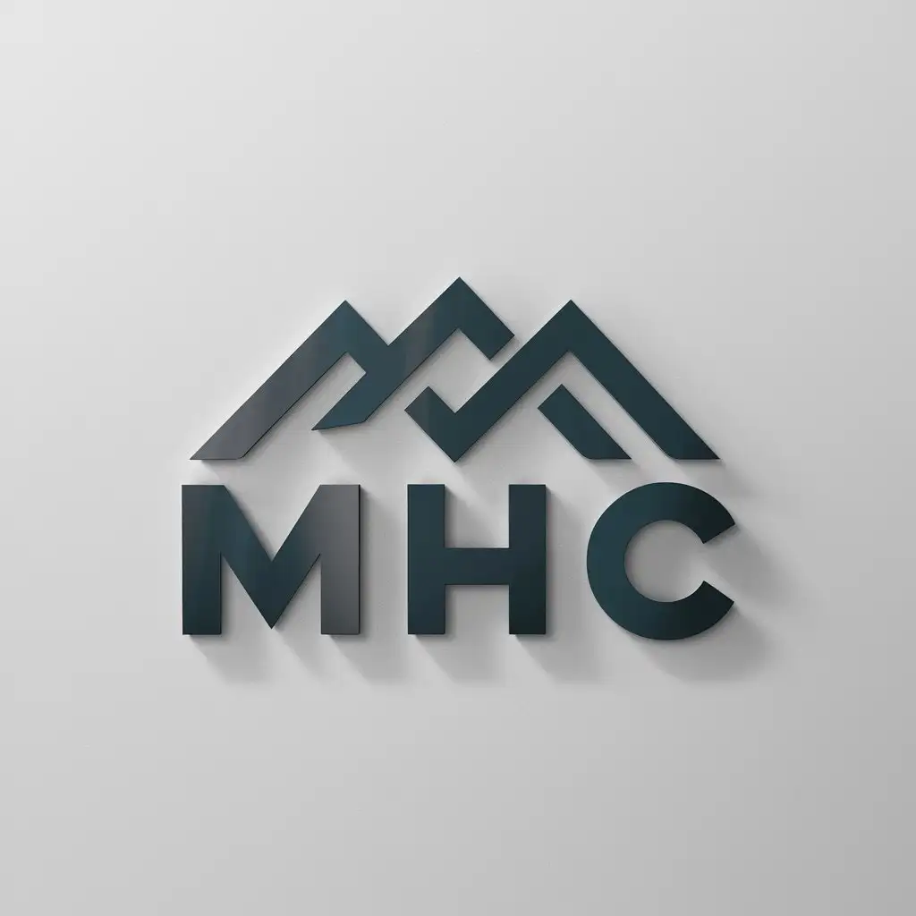 a logo design,with the text 'MHC', main symbol:MHC,Minimalistic,clear background
