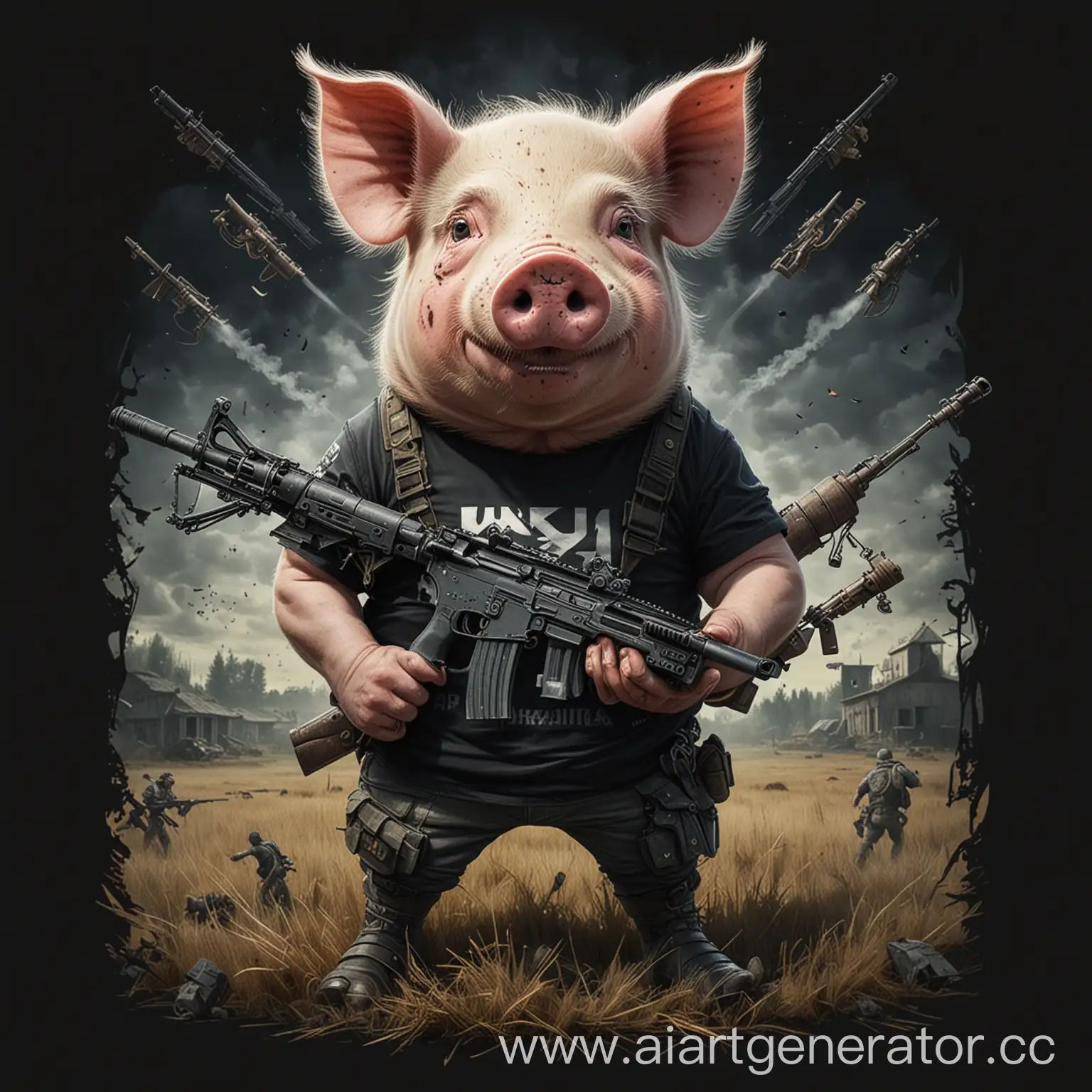 Mystical-Pig-Warrior-Ukrainian-Mythological-Creature-Wielding-Automatic-Weapon-in-Field