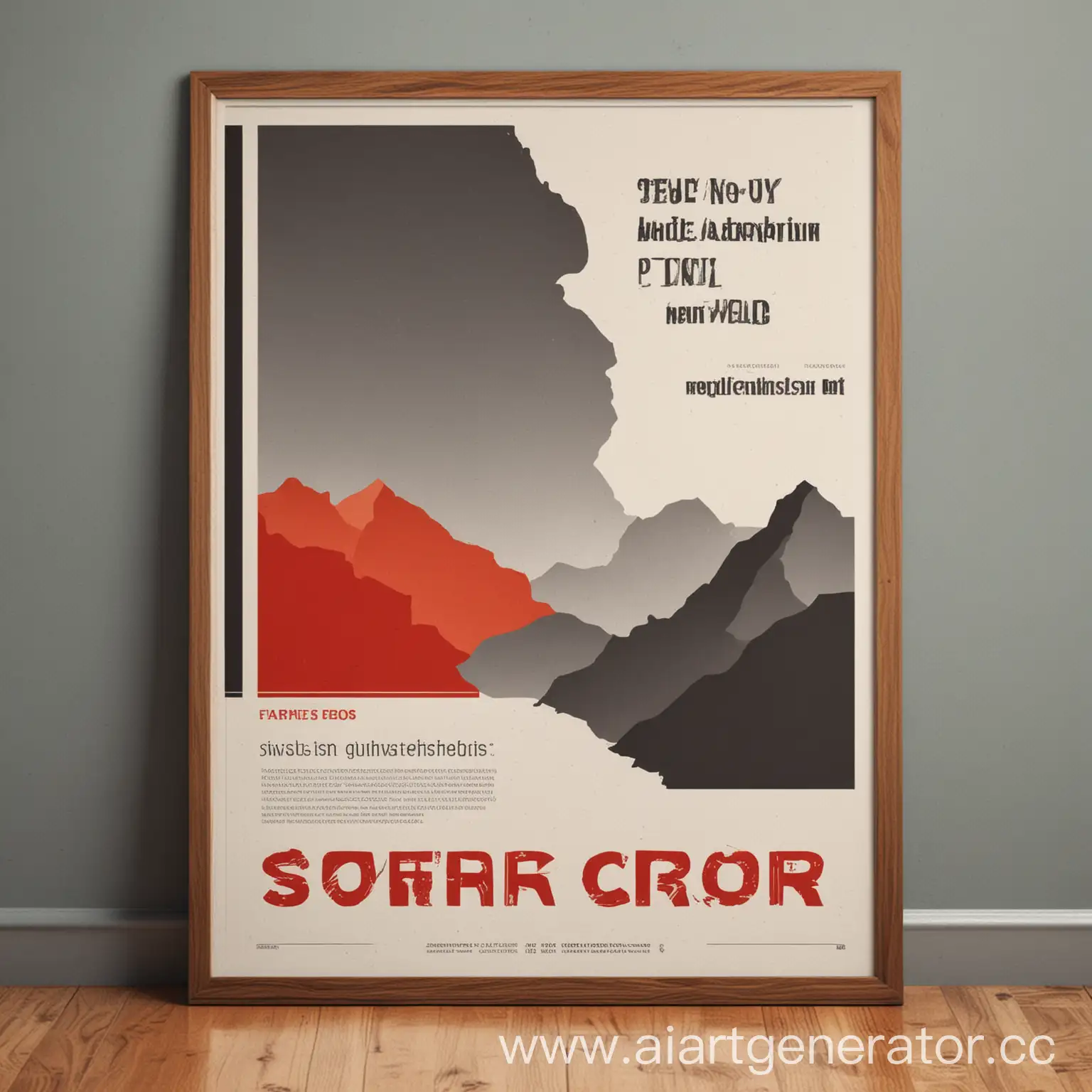Graphic-Poster-in-Swiss-Style-Simple-and-Concise-TwoColor-Design