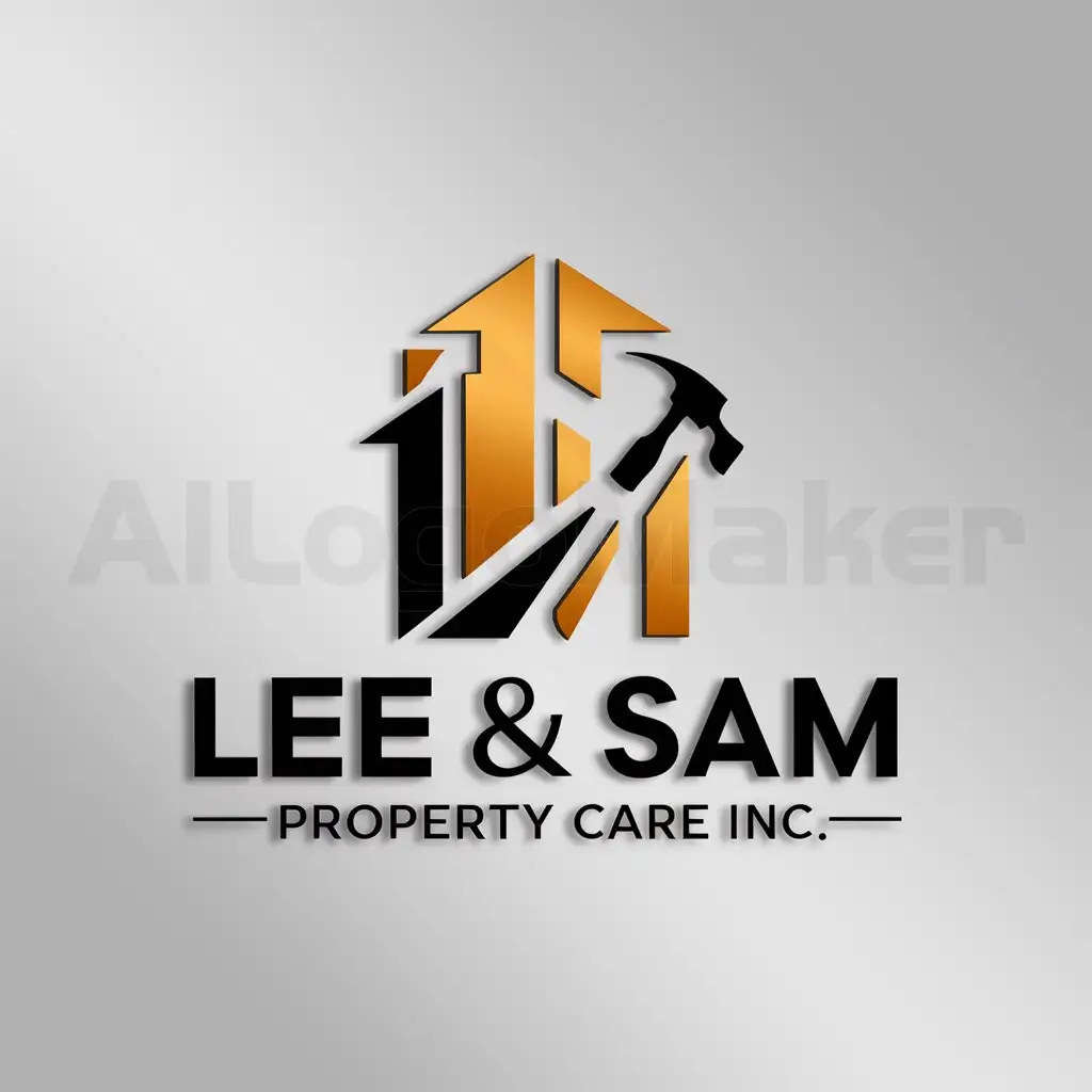a logo design,with the text "Lee & Sam Property Care Inc.", main symbol:real estate, construction, investor,complex,be used in Real Estate industry,clear background
