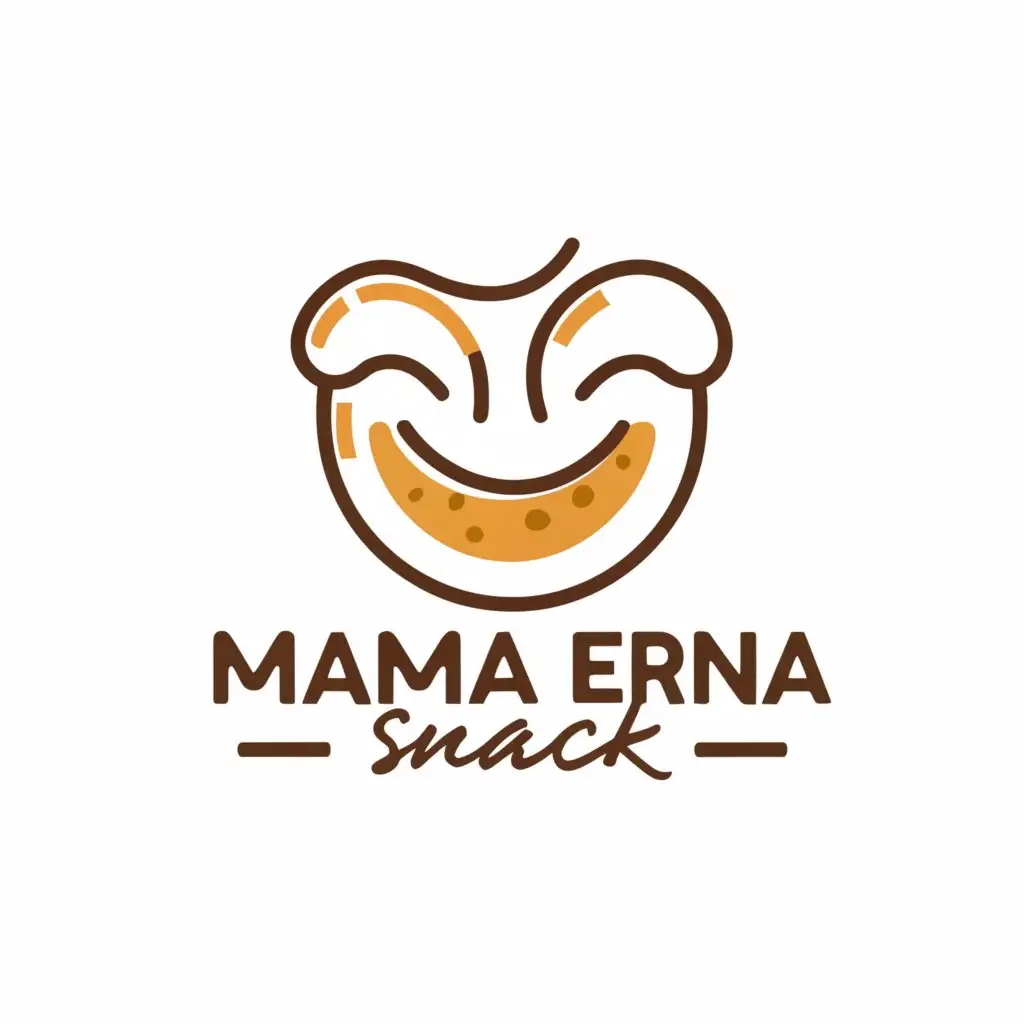 LOGO-Design-For-Mama-Erna-Snack-Minimalistic-Snack-Theme-for-Restaurants