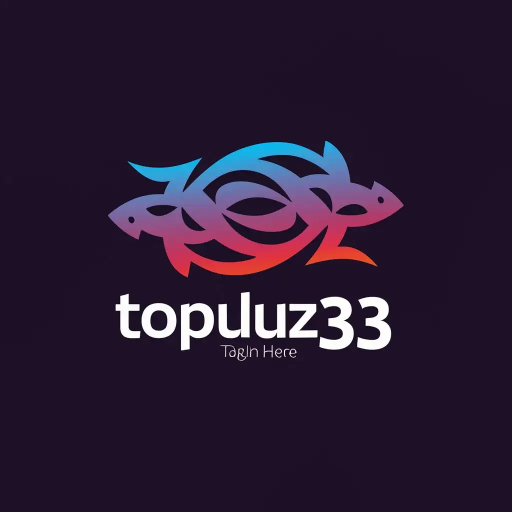 a logo design,with the text "Topuluz33", main symbol:requin,complex,be used in Others industry,clear background