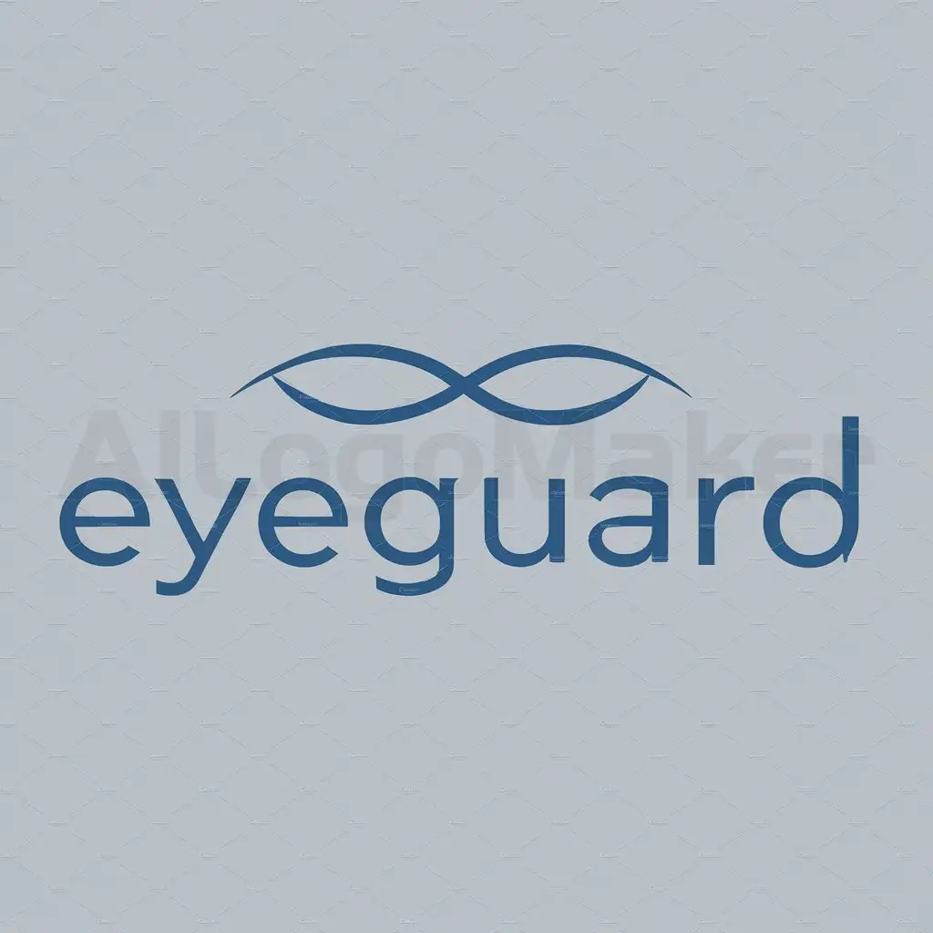 a logo design,with the text "EyeGuard", main symbol:yeux,Moderate,clear background