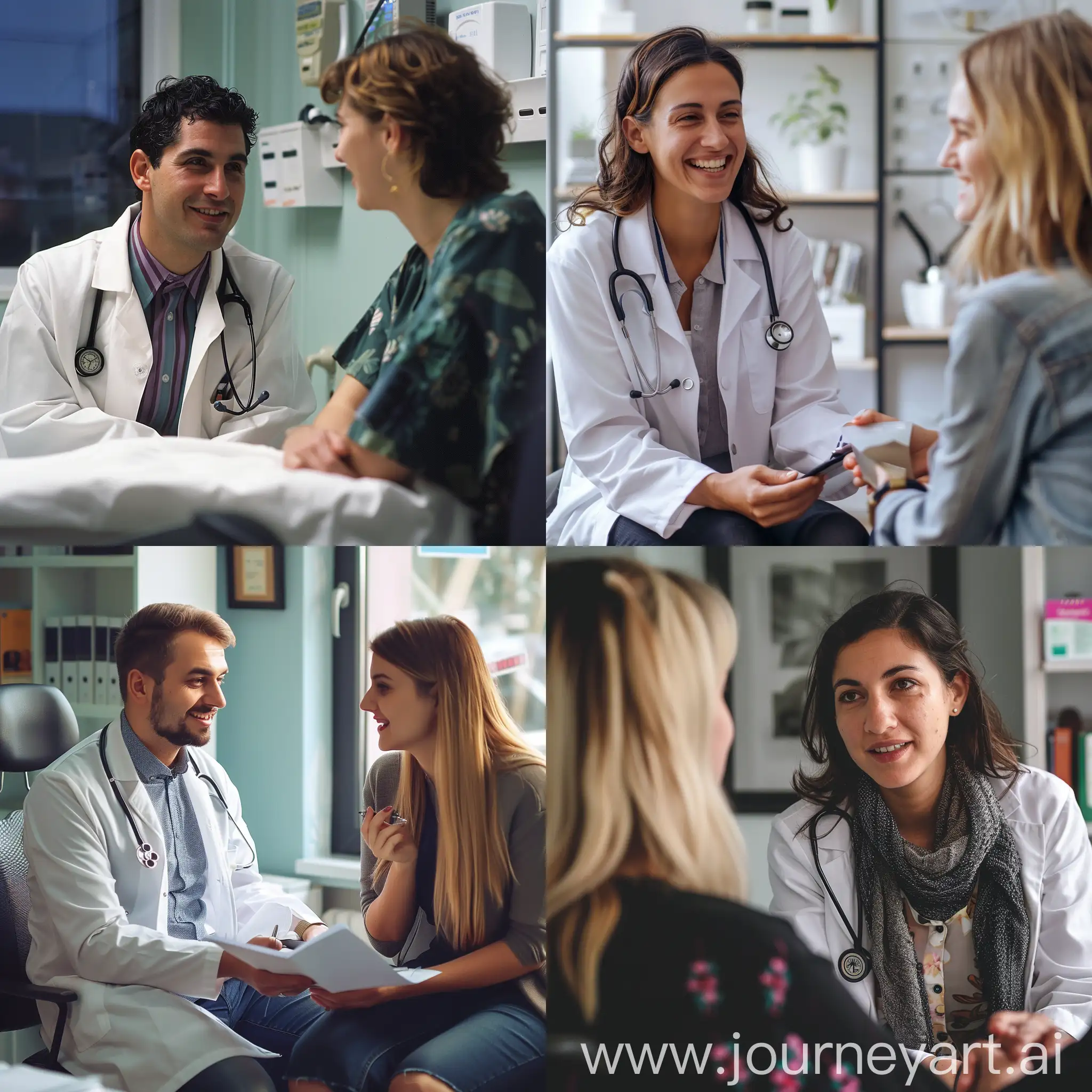 an image representing the learning of English on communication with a patient