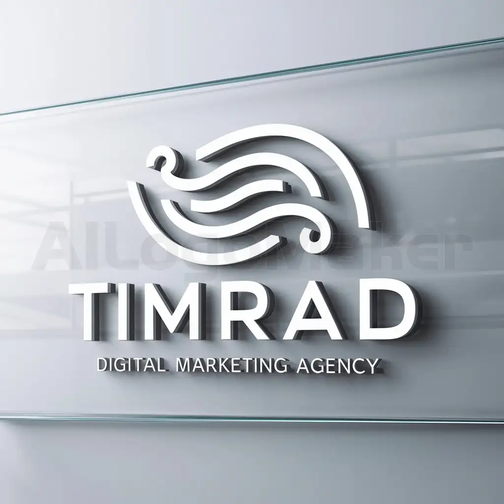 a logo design,with the text "timrad", main symbol:digital marketing agency,Moderate,be used in Technology industry,clear background