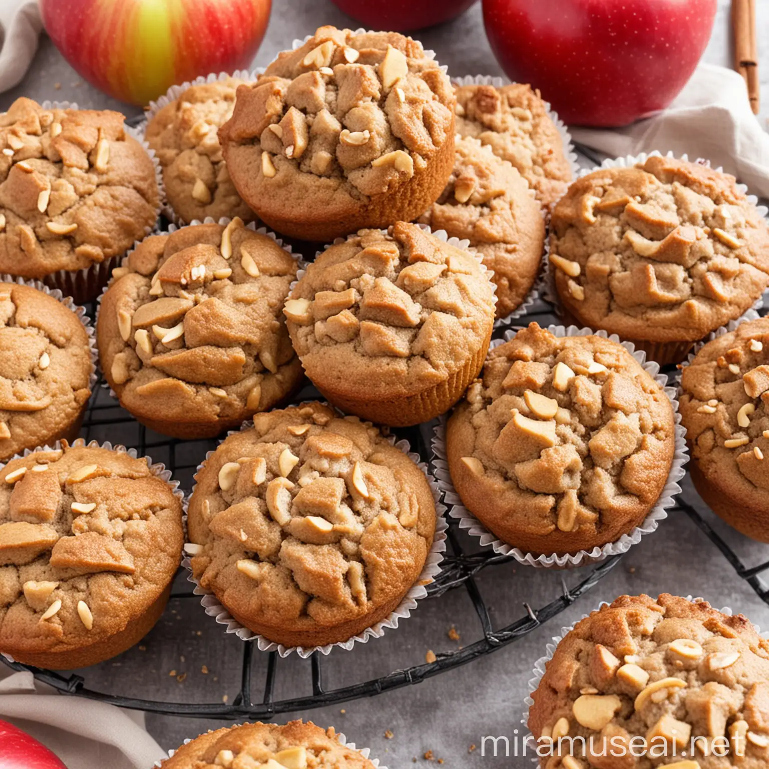 Homemade Apple Cinnamon Muffins Delicious Freshly Baked Treats