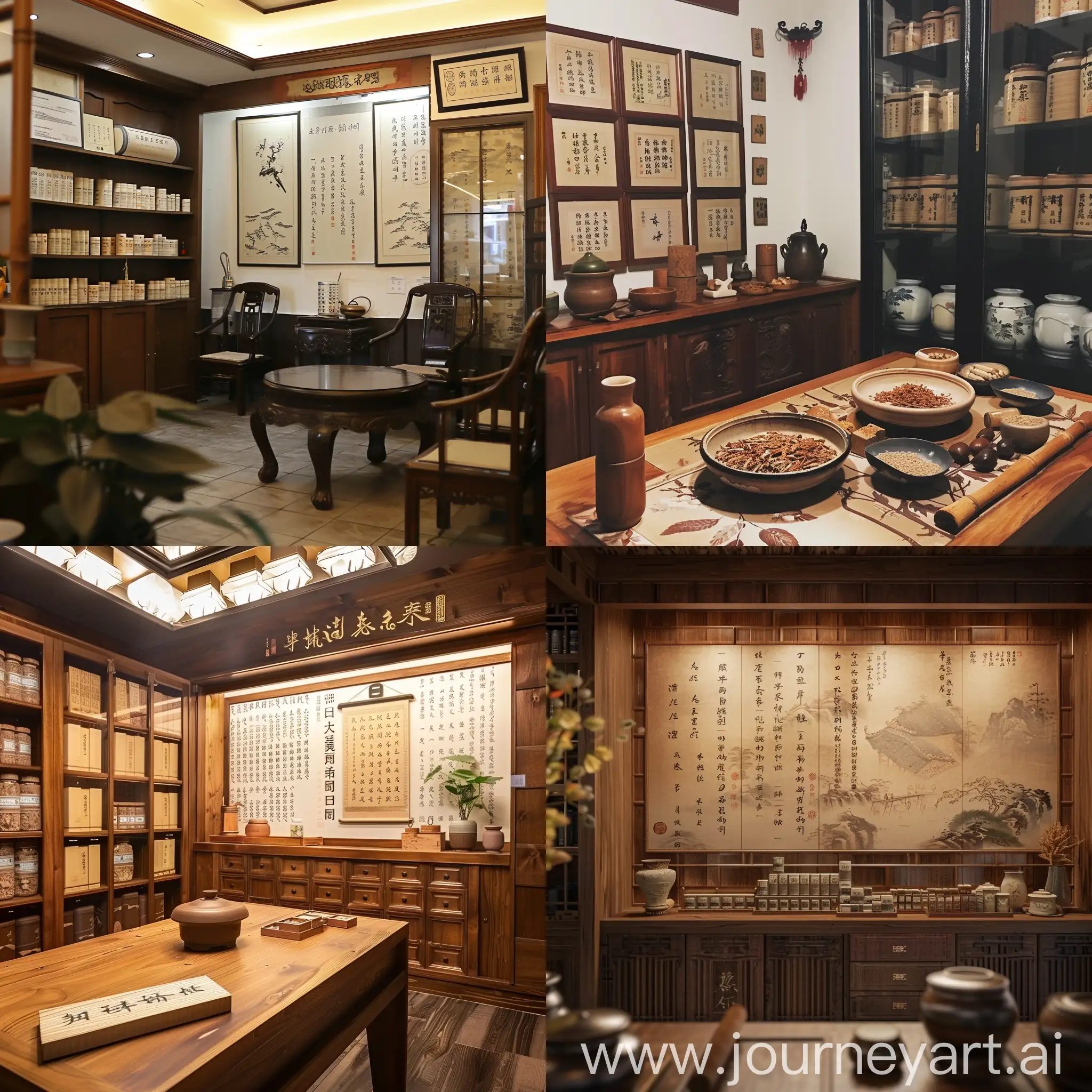 Traditional-Chinese-Medicine-Clinic-Interior-with-Herbal-Remedies