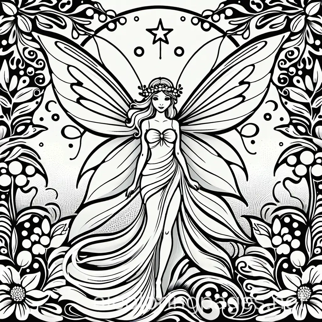 fairy coloring page