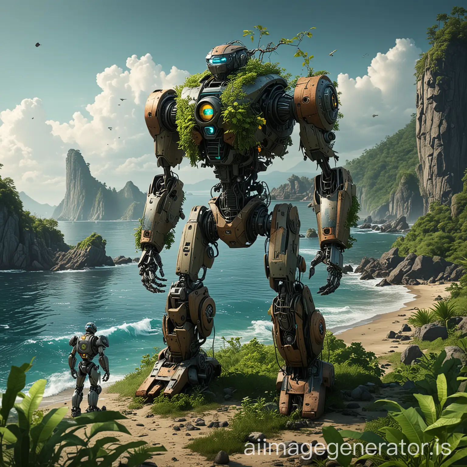  Nature robots island


