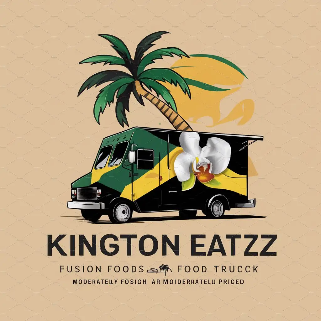 a logo design,with the text Kingston Eatzz 