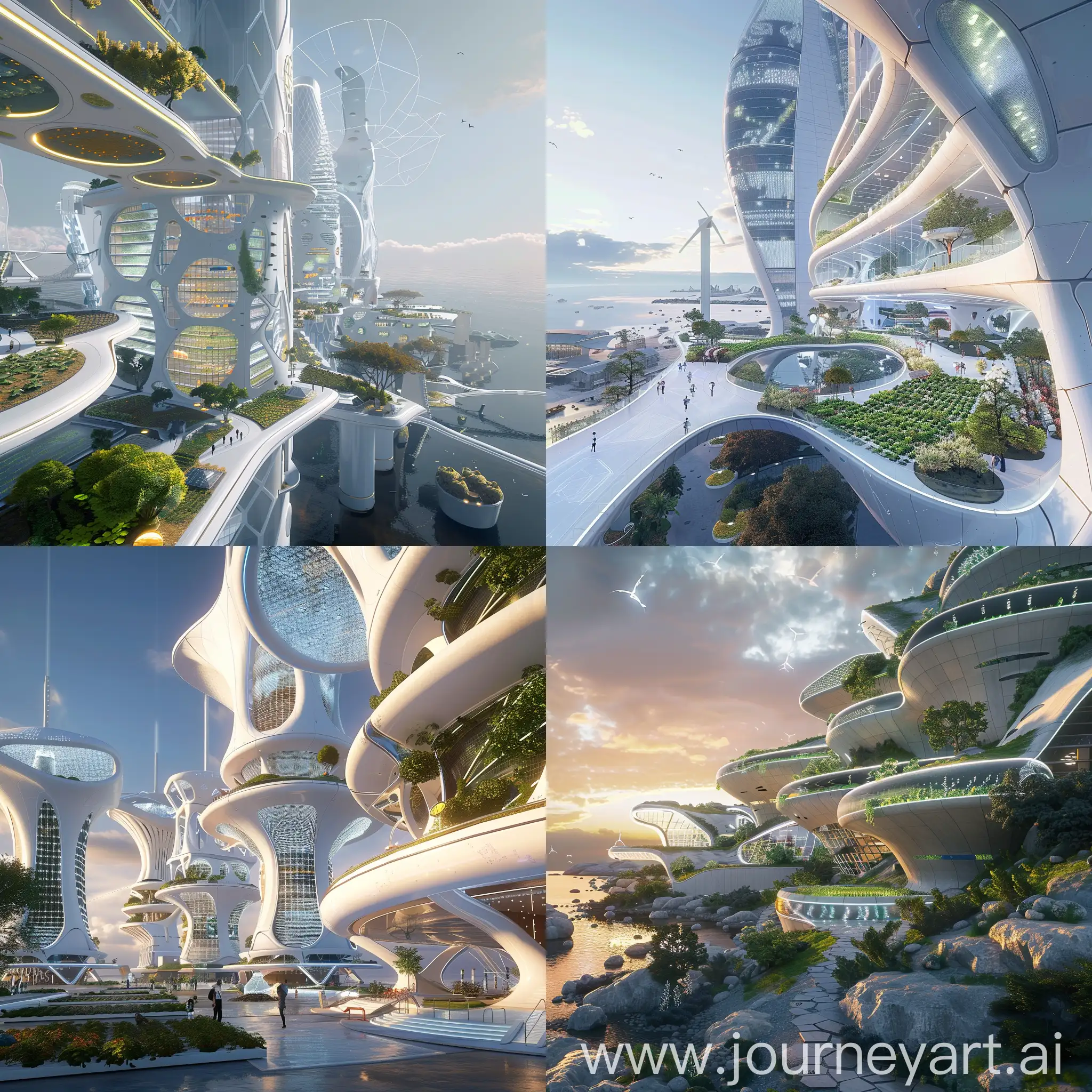 Futuristic Vladivostok, Bioluminescent Walls (inspired by Terraformer Labs), Vertical Hydroponic Farms (inspired by Plenty), Adaptive Climate Control (inspired by Google Nest), Kinetic Energy Harvesting Floors (inspired by Pavegen), Waste-to-Energy Systems (inspired by Tesla Powerwall), Nanofiltration Water Purification (inspired by Xylem), Interactive Public Displays (inspired by Microsoft HoloLens), Smart Delivery Systems (inspired by Amazon), AI-powered Building Management (inspired by IBM Watson), Community Hubs (inspired by WeWork), Living Roofs and Facades (inspired by Green City Solutions), Kinetic Wind Turbines (inspired by Altaeros Energies), Solar Panel Skin (inspired by Tesla Solar Roof), Hydroponic Sky Gardens (inspired by AeroFarms), Smart Street Lighting (inspired by Philips CityTouch), Smart Street Lighting (inspired by Philips CityTouch), Weather-Responsive Facades (inspired by NEXT Architects), Public Observation Decks with AR Overlays (inspired by Microsoft), Networked Pneumatic Waste Collection Systems (inspired by Evac), Bio-receptive Building Materials (inspired by Biohm), unreal engine 5 --stylize 1000