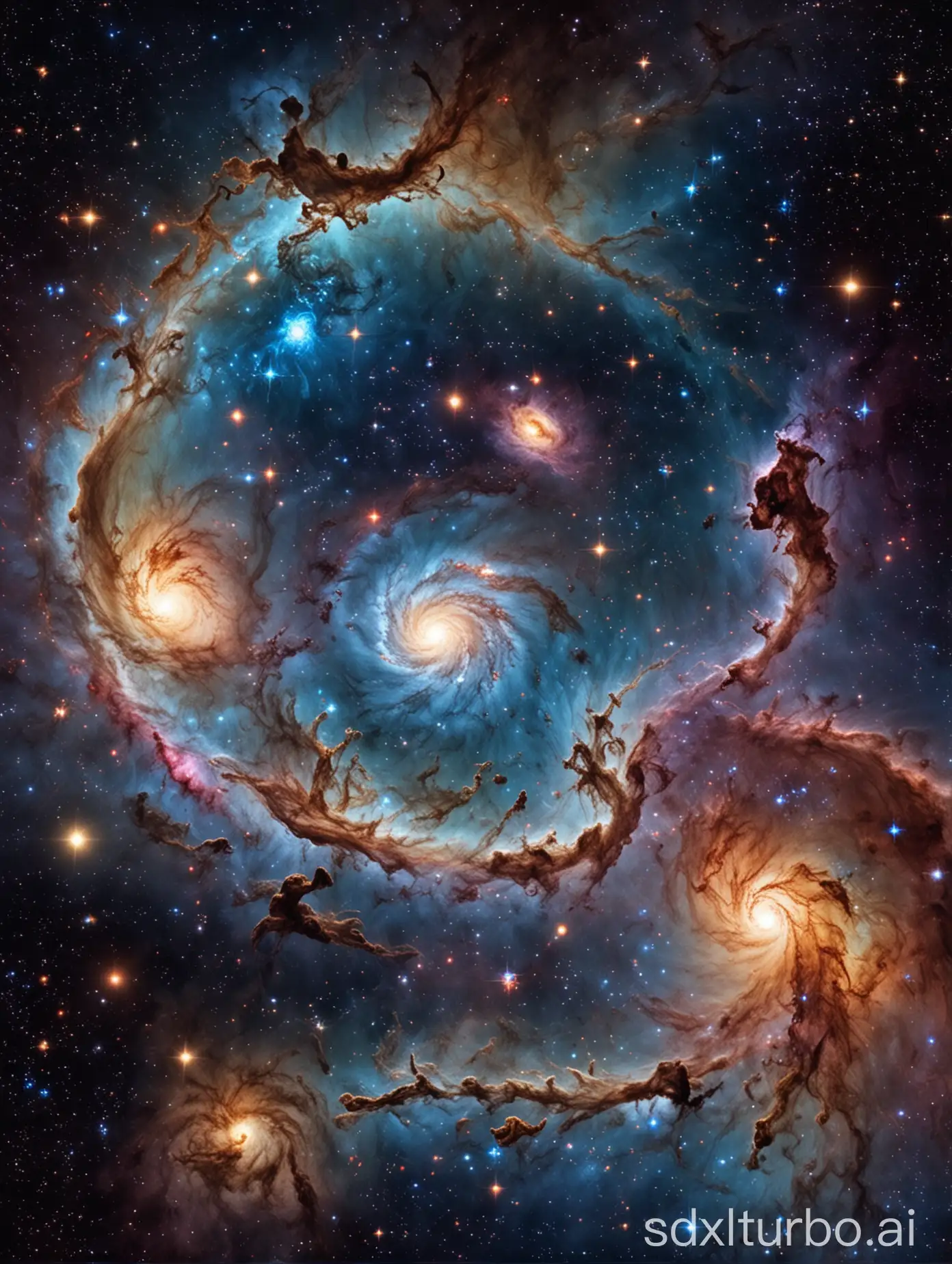  outer space, galaxies