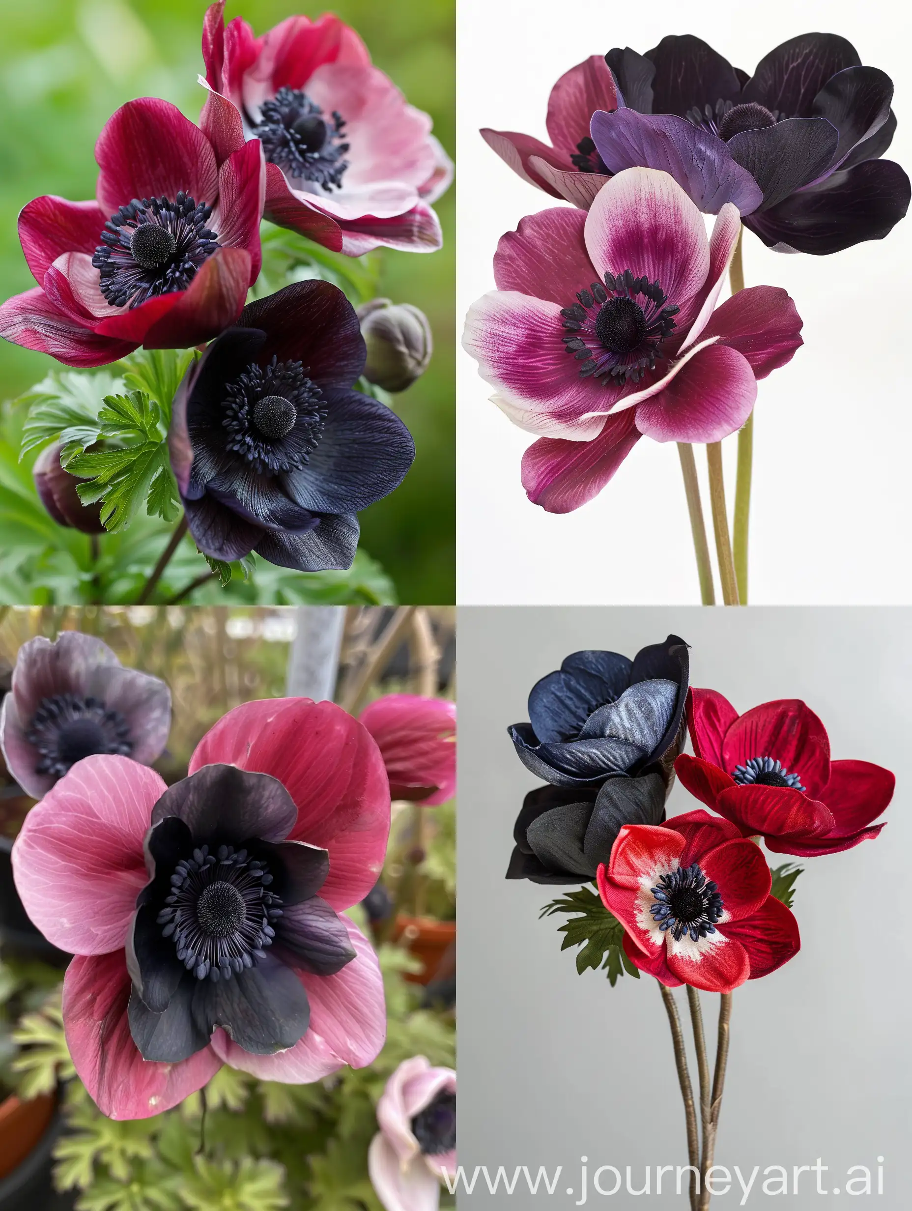 DarkColored-Anemone-with-Four-Unique-Petals