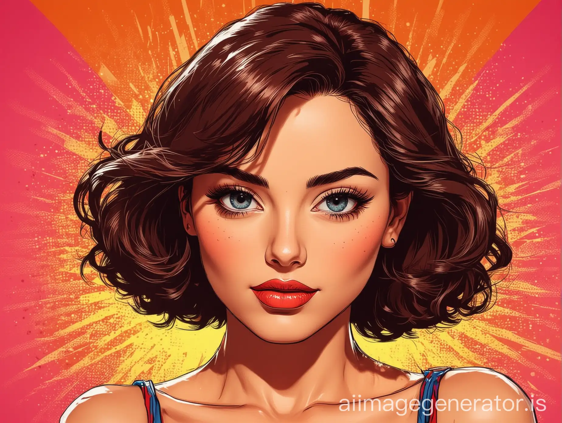  Beautiful woman 8k vector illustration in pop art style
(There's no need for translation as the input is already in English.)