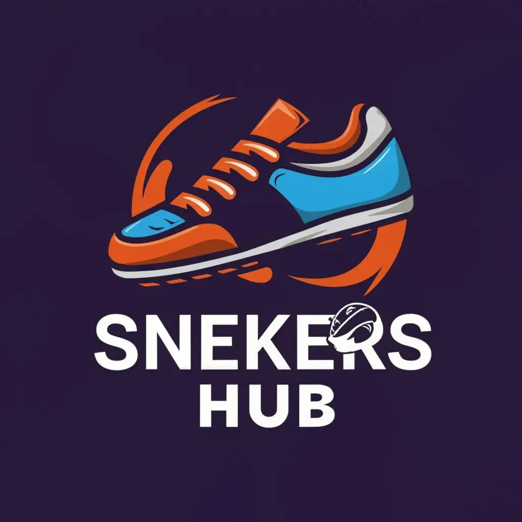 LOGO-Design-For-Sneakers-Hub-Modern-Sneaker-Silhouette-on-Clear-Background