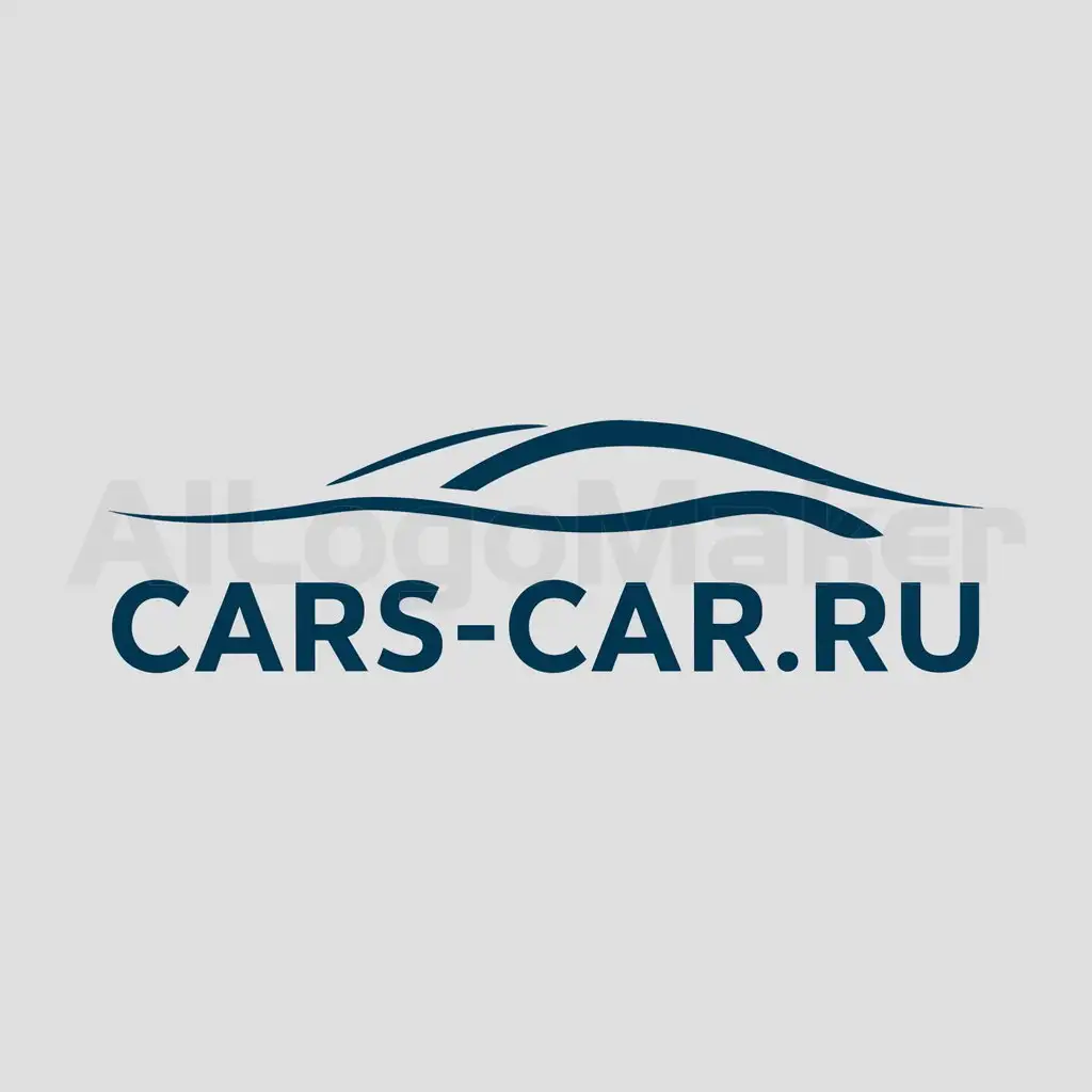 a logo design,with the text "cars-car.ru", main symbol:mašina,Moderate,be used in Automotive industry,clear background