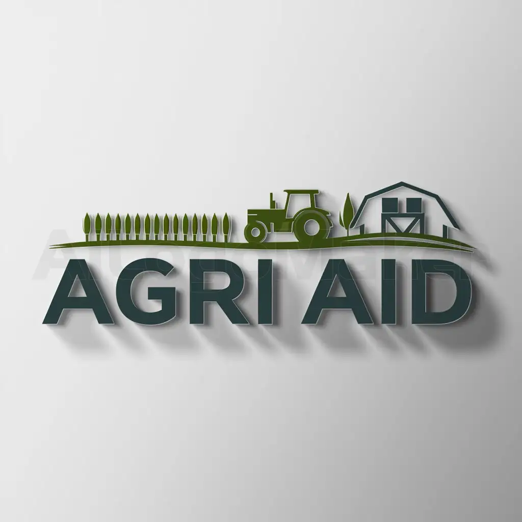 a logo design,with the text "Agri Aid", main symbol:Agri Aid,Moderate,clear background